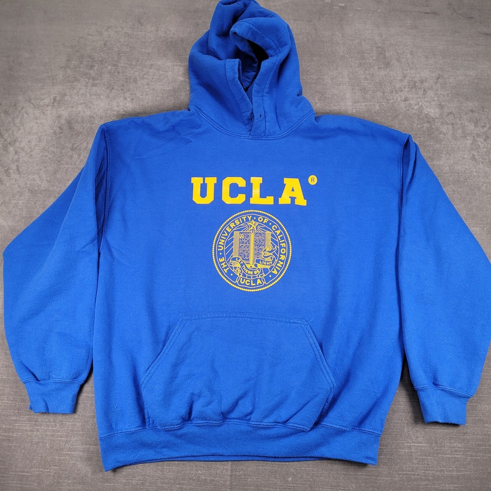 UCLA Y2K Hoodie Pullover University of California Los Angeles Blue Sweatshirt